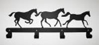 Running Horses Hook Rack