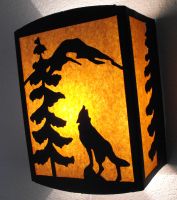 Wolf Sconce