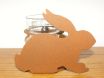 Metal Bunny Votive Holder